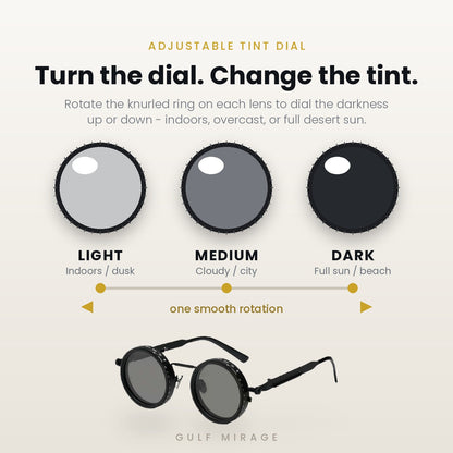 adjustable tint sun glasses