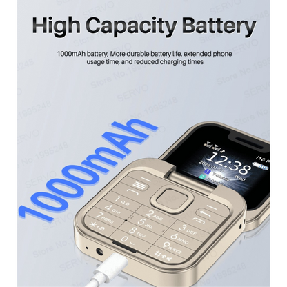 16 Pro Mini Flip Phone 1.77 Inch | Dual SIM