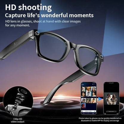 AI Smart Glasses with 8MP Camera & AI Assistant
