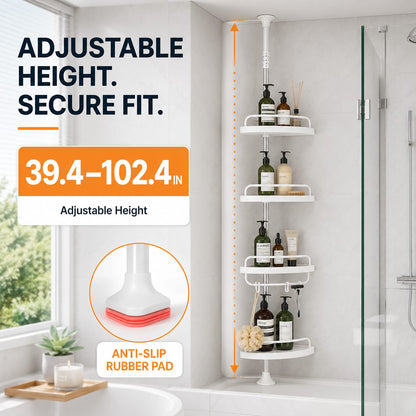 4-Layer Bathroom Corner Storage Rack