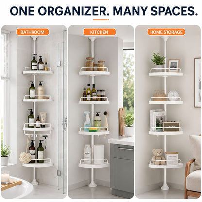 4-Layer Bathroom Corner Storage Rack