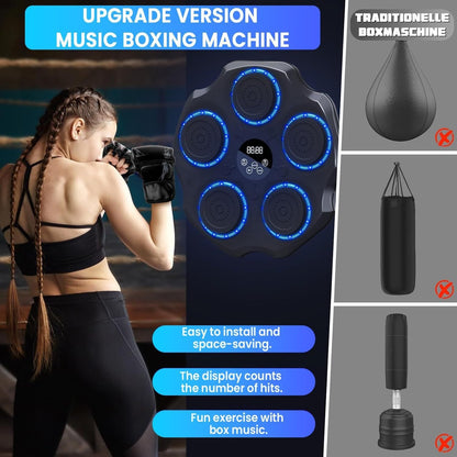 Electronic Musical Boxing Machine with Bluetooth & LED Lights