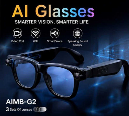 AI Smart Glasses with 8MP Camera & AI Assistant