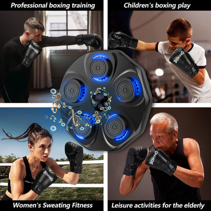 Electronic Musical Boxing Machine with Bluetooth & LED Lights